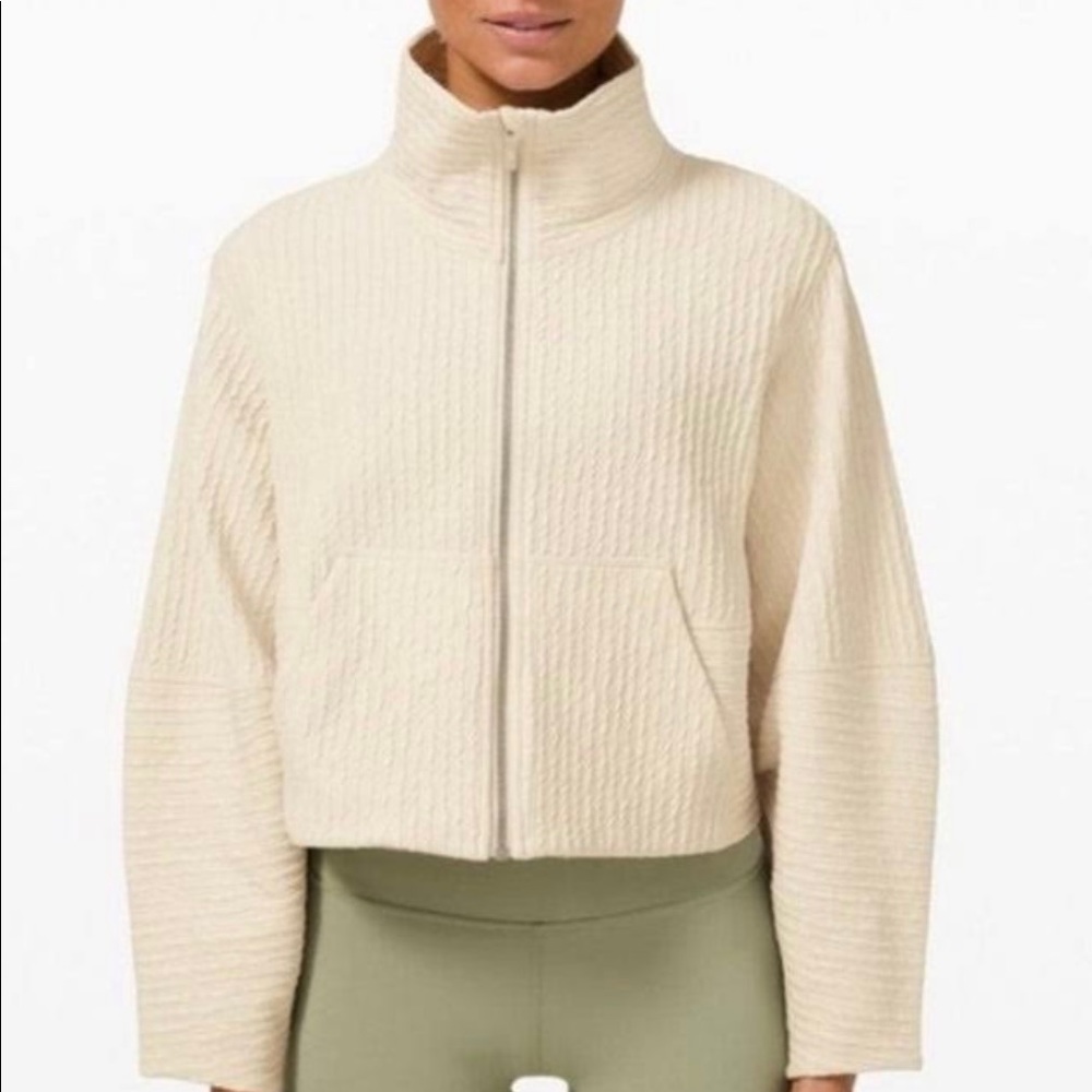 Lululemon cropped textured jacket